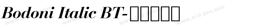 Bodoni Italic BT字体转换